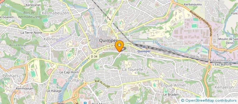 localisation de l'entreprise SYNDICAT DES COPROPRIETAIRES  QUIMPER