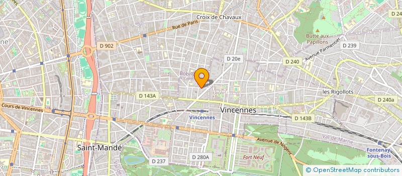 localisation de l'entreprise SYNDICAT DES COPROPRIETAIRES à VINCENNES