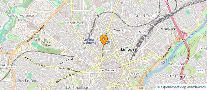 localisation de l'entreprise SYNDICAT DES COPROPRIETAIRES à LIMOGES