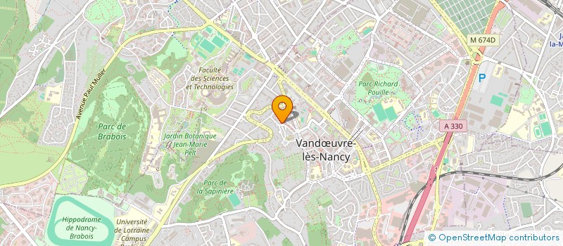 localisation de l'entreprise SYNDICAT DES COPROPRIETAIRES  VANDUVRE-LES-NANCY