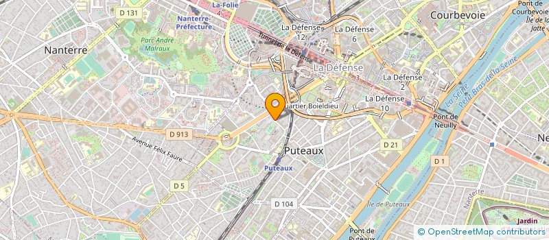 localisation de l'entreprise SYNDICAT DES COPROPRIETAIRES  PUTEAUX