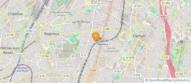 localisation de l'entreprise SYNDICAT DES COPROPRIETAIRES  BAGNEUX