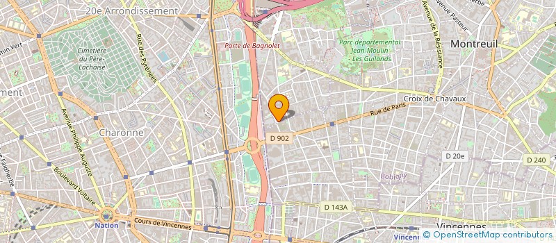 localisation de l'entreprise SYNDICAT DES COPROPRIETAIRES à BAGNOLET