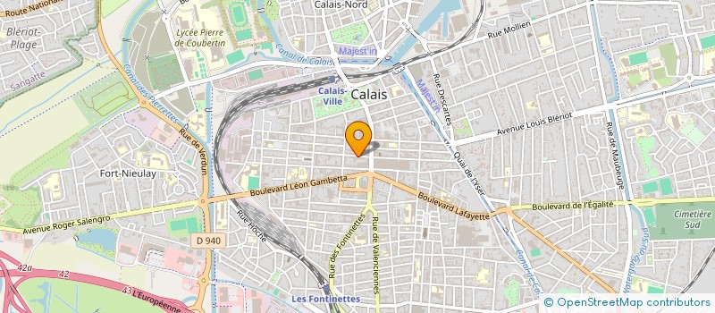 localisation de l'entreprise SYNDICAT DES COPROPRIETAIRES  CALAIS