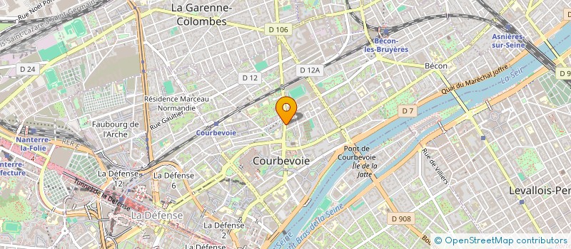 localisation de l'entreprise SYNDICAT DES COPROPRIETAIRES à COURBEVOIE