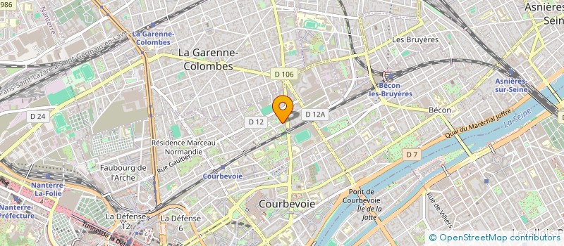 localisation de l'entreprise SYNDICAT DES COPROPRIETAIRES 61 BIS KILFORD à COURBEVOIE