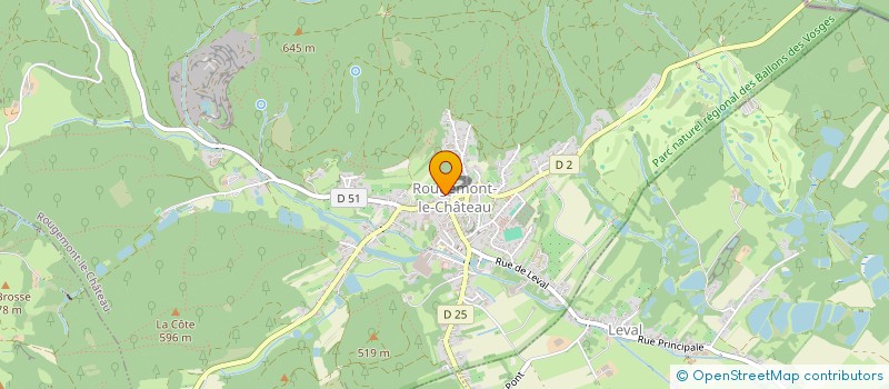 localisation de l'entreprise SYNDICAT DES COPROPRIETAIRES à ROUGEMONT-LE-CHATEAU