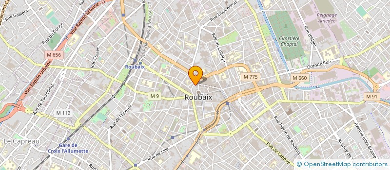 localisation de l'entreprise SYNDICAT DES COPROPRIETAIRES  ROUBAIX