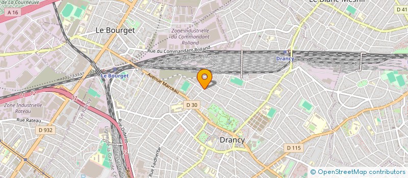 localisation de l'entreprise SYNDICAT DES COPROPRIETAIRES ALSACE LORRAINE  DRANCY