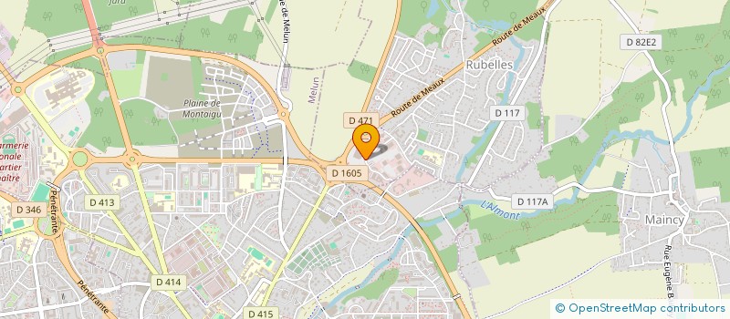 localisation de l'entreprise SYNDICAT DES COPROPRIETAIRES CARREFOUR MARKET RUBELLES  RUBELLES