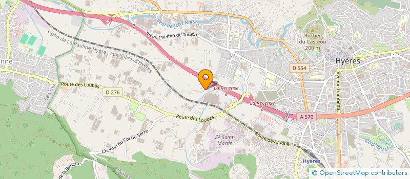 localisation de l'entreprise SYNDICAT DES COPROPRIETAIRES CENTR AZUR DE HYERES à HYERES