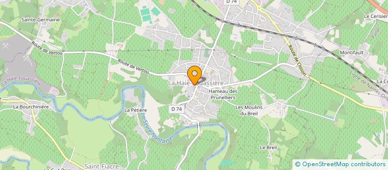 localisation de l'entreprise SYNDICAT DES COPROPRIETAIRES D IMMEUBLE  LA HAIE-FOUASSIERE