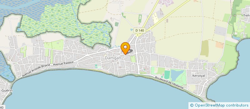 localisation de l'entreprise SYNDICAT DES COPROPRIETAIRES DE KER AVEL  DAMGAN