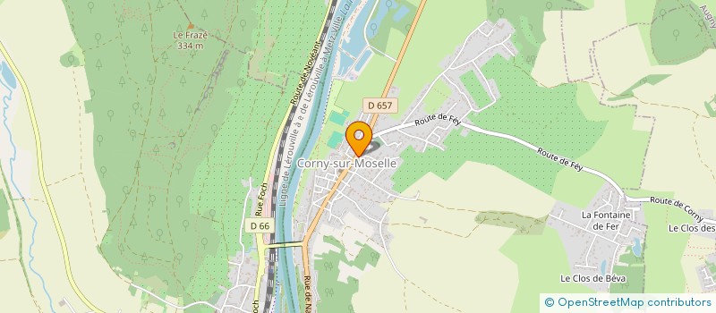 localisation de l'entreprise SYNDICAT DES COPROPRIETAIRES DE L'IMMEUBLE  CORNY-SUR-MOSELLE