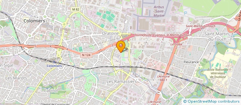 localisation de l'entreprise SYNDICAT DES COPROPRIETAIRES DE L'IMMEUBLE RESIDENCE LE CARILLON à TOULOUSE
