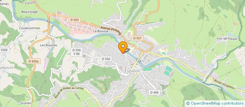 localisation de l'entreprise SYNDICAT DES COPROPRIETAIRES DE LA COPROPRIETE LE CASTEL D'OLT  ESPALION