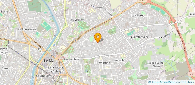 localisation de l'entreprise SYNDICAT DES COPROPRIETAIRES DE LA COUR DE LA PLEIADE  LE MANS