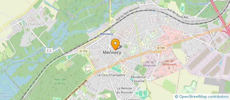 localisation de l'entreprise SYNDICAT DES COPROPRIETAIRES DE LA COUR DU PRESSOIR à MENNECY