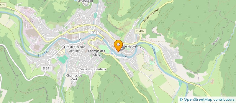 localisation de l'entreprise SYNDICAT DES COPROPRIETAIRES DE LA MAISON BAILLY  ORNANS