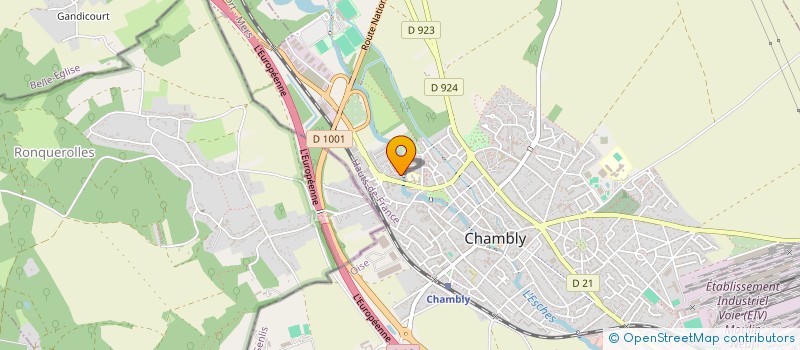 localisation de l'entreprise SYNDICAT DES COPROPRIETAIRES DE LA RESIDENCE 16 RUE FERNAND LEGER  CHAMBLY