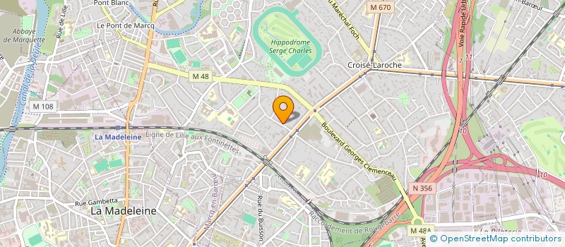 localisation de l'entreprise SYNDICAT DES COPROPRIETAIRES DE LA RESIDENCE CLOS DE LA REINE à MARCQ-EN-BARŒUL