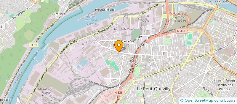 localisation de l'entreprise SYNDICAT DES COPROPRIETAIRES DE LA RESIDENCE INITIAL  LE PETIT-QUEVILLY