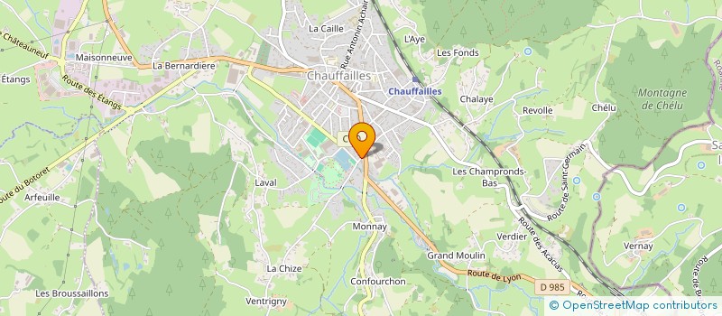 localisation de l'entreprise SYNDICAT DES COPROPRIETAIRES DE LA RESIDENCE LE FOULON  CHAUFFAILLES