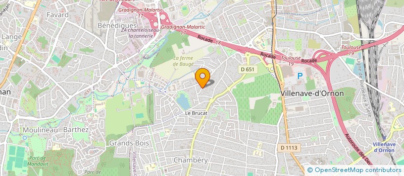 localisation de l'entreprise SYNDICAT DES COPROPRIETAIRES DE LA RESIDENCE LES JARDINS DU PEINTRE  VILLENAVE-D'ORNON