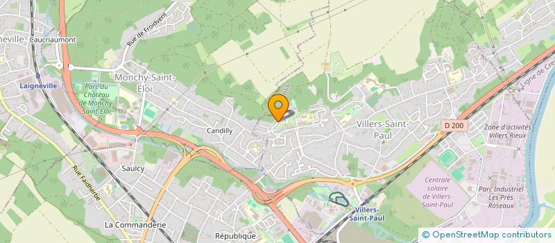 localisation de l'entreprise SYNDICAT DES COPROPRIETAIRES DE LA RESIDENCE MARCEL PAGNOL  VILLERS-SAINT-PAUL