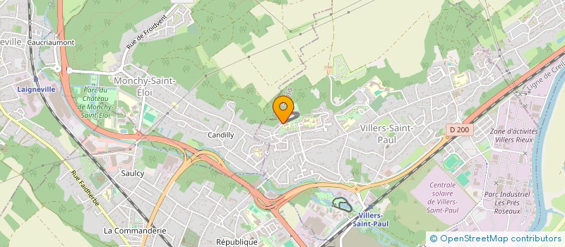 localisation de l'entreprise SYNDICAT DES COPROPRIETAIRES DE LA RESIDENCE  MARCEL PAGNOL  VILLERS-SAINT-PAUL