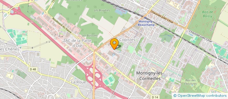 localisation de l'entreprise SYNDICAT DES COPROPRIETAIRES DE LENSEMBLE IMMOBILIER DE LA ZAC DES COPISTES  HERBLAY-SUR-SEINE