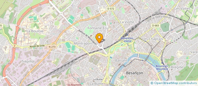 localisation de l'entreprise SYNDICAT DES COPROPRIETAIRES DE SIS RUE LULLIER  BESANCON