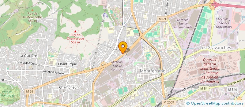 localisation de l'entreprise SYNDICAT DES COPROPRIETAIRES DES GARAGES 25 RUE EDITH PIAF 63100 CLERMONT FERRAND  CLERMONT-FERRAND