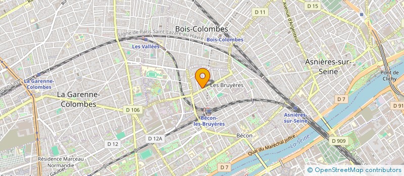 localisation de l'entreprise SYNDICAT DES COPROPRIETAIRES DU 1 RUE DES TILLEULS  ASNIERES-SUR-SEINE