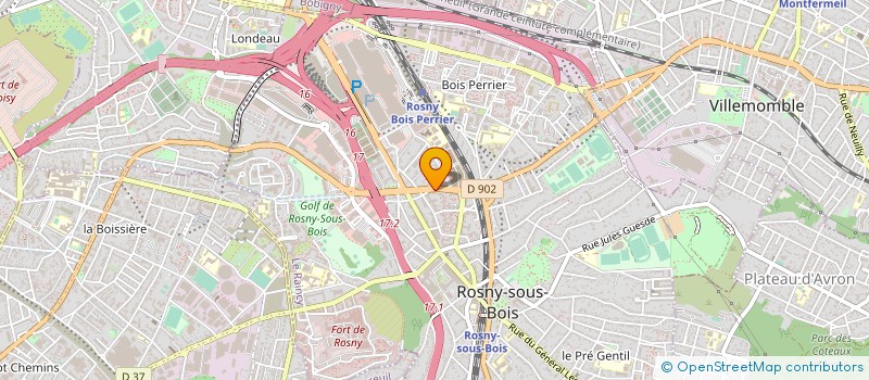 localisation de l'entreprise SYNDICAT DES COPROPRIETAIRES DU 17 BOULEVARD GABRIEL PERI 93110 ROSNY SOUS BOIS à ROSNY-SOUS-BOIS