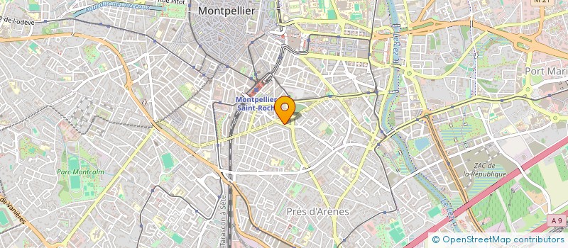 localisation de l'entreprise SYNDICAT DES COPROPRIETAIRES DU 25 AV G. CLEMENCEAU à MONTPELLIER
