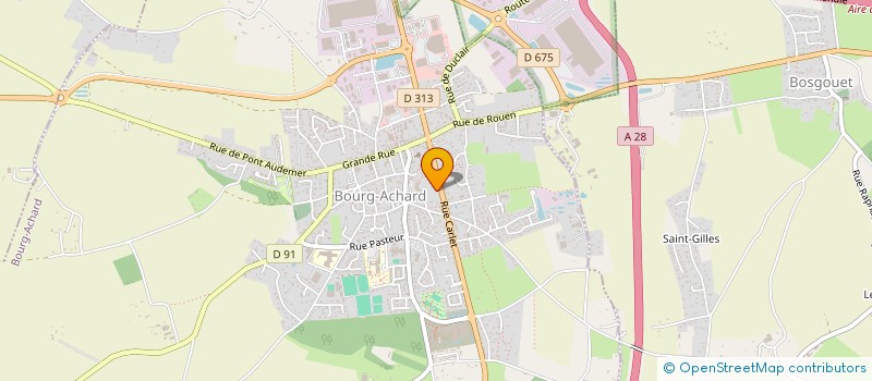 localisation de l'entreprise SYNDICAT DES COPROPRIETAIRES DU 270 RUE CARLET  BOURG-ACHARD