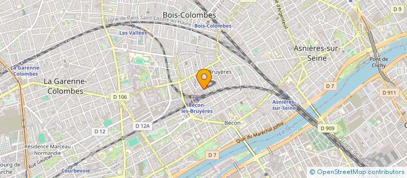 localisation de l'entreprise SYNDICAT DES COPROPRIETAIRES DU 55 RUE DE LA SABLIERE A COURBEVOIE à COURBEVOIE
