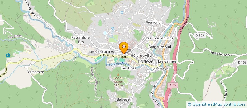 localisation de l'entreprise SYNDICAT DES COPROPRIETAIRES DU 56 RUE DU TONNELIER  LODEVE