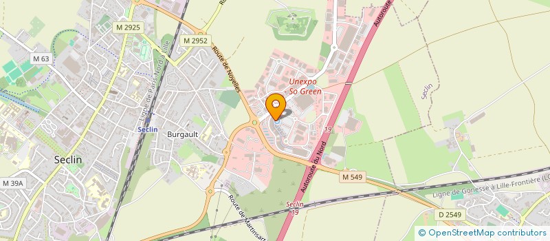 localisation de l'entreprise SYNDICAT DES COPROPRIETAIRES DU CENTRE COMMERCIAL GREEN CENTER SECLIN  SECLIN