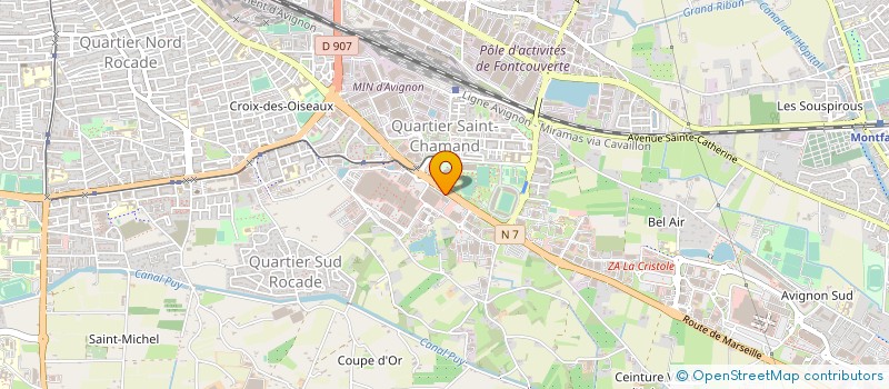 localisation de l'entreprise SYNDICAT DES COPROPRIETAIRES DU CENTRE COMMERCIAL REGAIN CAP SUD  AVIGNON