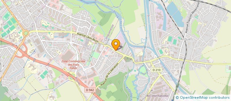 localisation de l'entreprise SYNDICAT DES COPROPRIETAIRES DU CENTRE COMMERCIAL ZAC DES FRAIS FONDS ARQUES  ARQUES