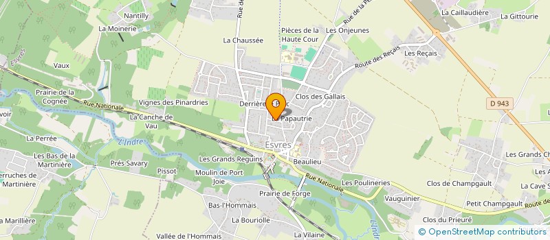localisation de l'entreprise SYNDICAT DES COPROPRIETAIRES DU LOTISSEMENT DERRIERE LE PARC SOUS E 588  ESVRES
