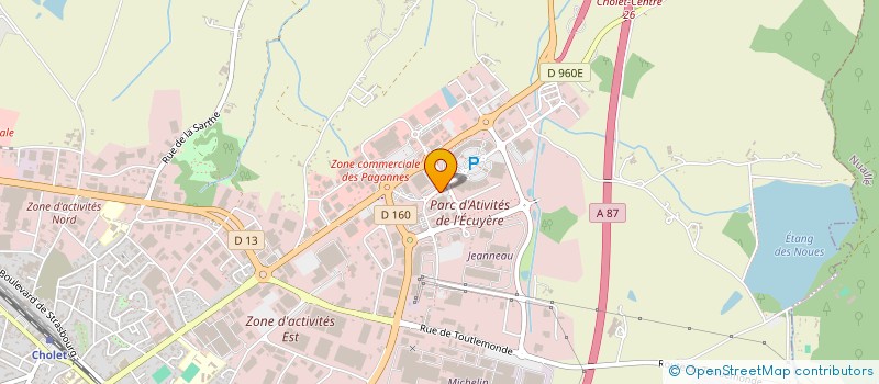 localisation de l'entreprise SYNDICAT DES COPROPRIETAIRES DU PARC COMMERCIAL L'AUTRE FAUBOURG à CHOLET