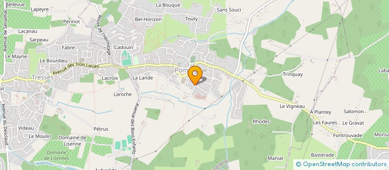 localisation de l'entreprise SYNDICAT DES COPROPRIETAIRES DU VILLAGE AUTOMNAL POMPIGNAC  POMPIGNAC