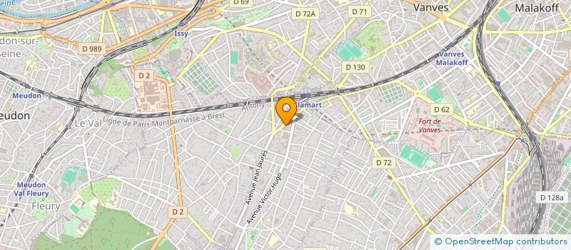 localisation de l'entreprise SYNDICAT DES COPROPRIETAIRES DU18-20 RUE DES VANVES à CLAMART