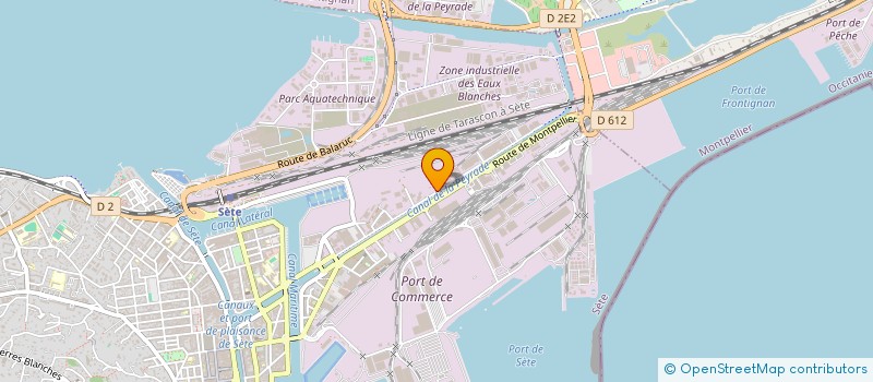 localisation de l'entreprise SYNDICAT DES COPROPRIETAIRES ESPACE SAINT CLAIR  SETE