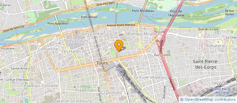 localisation de l'entreprise SYNDICAT DES COPROPRIETAIRES IMM 50 RUE BERNARD PALISSY  TOURS