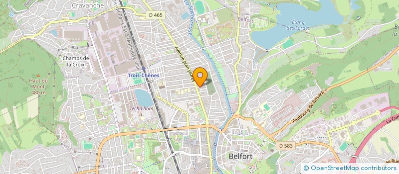 localisation de l'entreprise SYNDICAT DES COPROPRIETAIRES IMMEUBLE 4 RUE DU 4 SEPTEMBRE  BELFORT