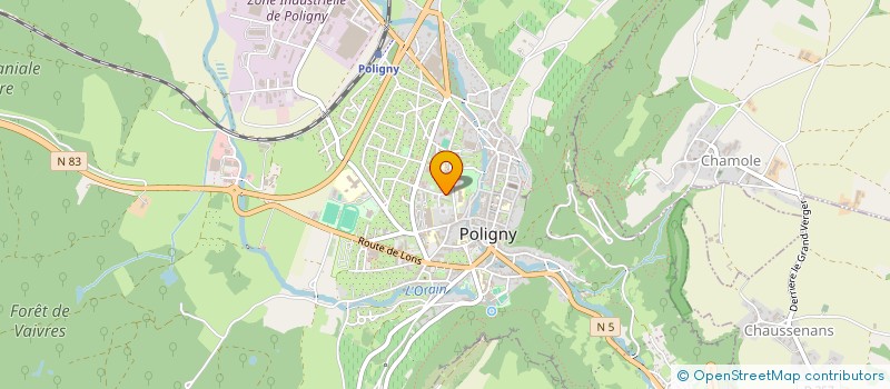 localisation de l'entreprise SYNDICAT DES COPROPRIETAIRES IMMEUBLE LES VERGERS  POLIGNY